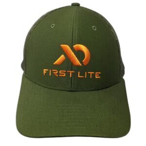 First Lite Trucker Hat Green One Size Mesh Back Snapback Hunting Logo Outdoors